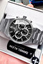 Exclusive Special Boxed Gift Men's Wristwatch Silver Color Steel Band Dke2111C1 - 2