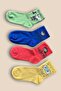 4 Pairs Men's and Women's Socks Colorful Patterned Unisex College Socks 4 Pieces - 8