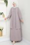 Plus Size Mother Dress with Sprinkled Stones - 5