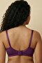 Purple Gathering Bra, No Sponge, No Underwire, Seamless Lace, Comfortable Daily Bra - 2
