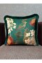 Blend-9373-Emerald Green Tasseled Throw Pillow Cover