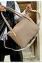 Justpolo Women's Sand Large Size Shoulder Bag with Adjustable Long Strap Tycet076051 - 4