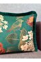 Blend-9373-Emerald Green Tasseled Throw Pillow Cover - 4