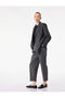 High Waist Comfortable Fit Cigarette Pants with Pockets and Belt Detail