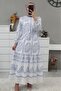 Long Dress with Tunnel Drawstring - 3