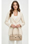 Women's Ecru Hand and Shoulder Bag Soft Faux Leather, High Quality Workmanship Stylish Design - 5