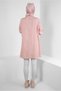 TWO-COLORED TUNIC WITH TIE-CLOTH CUFFS 43905 - 3