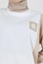 TWO COLOR CUFFS TUNIC WITH BINDING DETAIL 43905 - 4