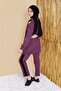 Women's Plum Striped Detail Pants Track Suit 8256 - 3