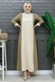 WOMEN'S MINK TWO COLOR Rhinestone DRESS T 8483