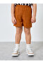 Boys Striped Shirt and Brown Shorts Set - 4