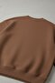 Men's Printed Oversized Brown Sweatshirt - 6