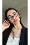 نظارات Sezen ذات النمط الفهد مع إكسسوارات G، نظارات زجاجية قابلة للتغيير من طراز G Minimal Popular Model مع حماية من الضوء الأزرق - 4