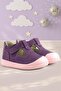 Shaun Genuine Leather Purple Velcro Anatomical Baby Sandals