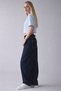 Dari Vintage Thabit Navy Blue Striped Color Boyfriend Shalvar Denim Jeans - 4