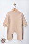 Unisex Cozy Season Printed 0-6 Months Combed Organic Cotton Baby Romper with Booties - 6