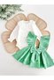 Luana Jumper Dress Bow 100% Cotton Lace Snap-Button Body Birthday Special Occasion Girls' Baby Chic Set - 6