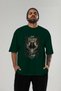 Viking Mythology 9 Pre-Printed Green Oversize T-Shirt Men Women Cotton Crew Neck T-Shirt - 5