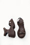 Vesper Flora Women's Sandals 0012919 Brown - 5