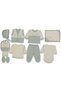 Unisex 10-Piece Hospital Discharge Bodysuit Set with Bird Design - 100% Cotton - 3