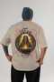 Viking Mythology 17 Back Printed Beige Oversize T-Shirt Men Women Cotton Crew Neck T-Shirt