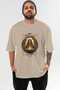Viking Mythology 17 Pre-Printed Beige Oversize T-Shirt Men Women Cotton Crew Neck T-Shirt - 2