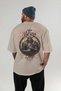 Viking Mythology 8 Back Printed Beige Oversize T-Shirt Men Women Cotton Crew Neck T-Shirt - 4