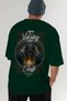 Odin 3 Back Printed Green Oversize T-Shirt Men's Women's Cotton Crew Neck T-Shirt - 7