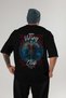 Heimdall Back Printed Black Oversize T-Shirt Men Women Cotton Crew Neck T-Shirt
