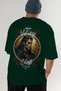 Viking Mythology 2 Back Printed Green Oversize T-Shirt Men Women Cotton Crew Neck T-Shirt - 7