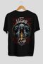 Viking Mythology 24 Back Printed Black Oversize T-Shirt Men Women Cotton Crewneck Tshirt - 2