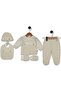 Men's 5-Piece Hospital Outfit Set with Fish Pattern Straps - 100% Cotton - 2