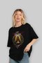 Viking Mythology 17 Pre-Printed Black Oversize T-Shirt Men Women Cotton Crew Neck T-Shirt - 4