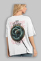 Viking Mythology 25 Back Printed White Oversize T-Shirt Men Women Cotton Crewneck Tshirt - 3