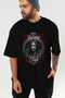 Viking Mythology 10 Pre-Printed Black Oversize T-Shirt Men Women Cotton Crew Neck T-Shirt - 7