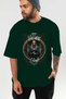 Viking Mythology 5 Pre-Printed Green Oversize T-Shirt Men Women Cotton Crew Neck T-Shirt - 6