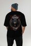 Viking Mythology 27 Back Printed Black Oversize T-Shirt Men Women Cotton Crewneck Tshirt - 5