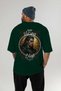 Viking Mythology 2 Back Printed Green Oversize T-Shirt Men Women Cotton Crew Neck T-Shirt - 5