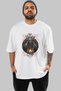 Odin 3 Front Printed White Oversize T-Shirt Men Women Cotton Crew Neck Tshirt - 2