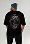Viking Mythology 22 Back Printed Black Oversize T-Shirt Men Women Cotton Crewneck Tshirt - 5