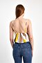 Women's Striped Adjustable Strap Cotton Crop Top - 7