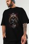 Viking Mythology 6 Pre-Printed Black Oversize T-Shirt Men Women Cotton Crew Neck T-Shirt - 3