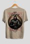 Viking Mythology 6 Back Printed Beige Oversize T-Shirt Men Women Cotton Crew Neck T-Shirt - 2