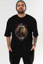 Viking Mythology 2 Pre-Printed Black Oversize T-Shirt Men Women Cotton Crew Neck T-Shirt - 2