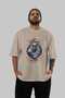 Viking Mythology 19 Pre-Printed Beige Oversize T-Shirt Men Women Cotton Crew Neck T-Shirt - 5