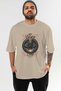 Viking Mythology 7 Pre-Printed Beige Oversize T-Shirt Men Women Cotton Crew Neck T-Shirt - 2