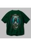 Baldur Back Printed Green Oversize T-Shirt Men's Women's Cotton Crew Neck T-Shirt - 4