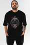 Viking Mythology 7 Pre-Printed Black Oversize T-Shirt Men Women Cotton Crew Neck T-Shirt - 2