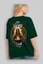 Viking Mythology 17 Back Printed Green Oversize T-Shirt Men Women Cotton Crew Neck T-Shirt - 4