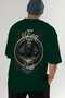 Viking Mythology 7 Back Printed Green Oversize T-Shirt Men Women Cotton Crewneck Tshirt - 7